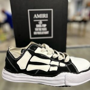 AMIRI Kids Black and White Sneakers
